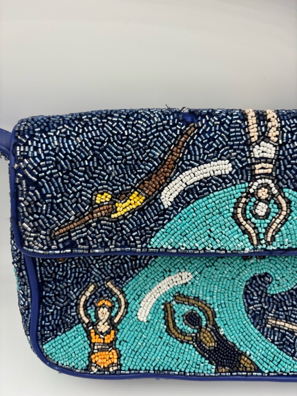 STAUD Beaded Swimmer TOMMY Shoulder Bag in Multicolor - Picture 2 of 15